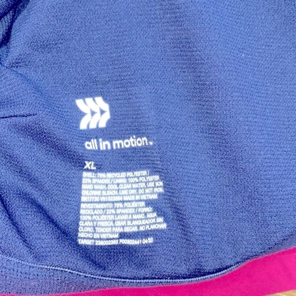All in Motion navy sports bra size XLarge - Picture 3 of 5
